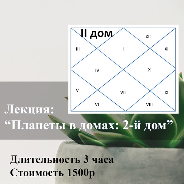 ЛЕКЦИЯ: «ПЛАНЕТЫ В ДОМАХ: 2-Й ДОМ»