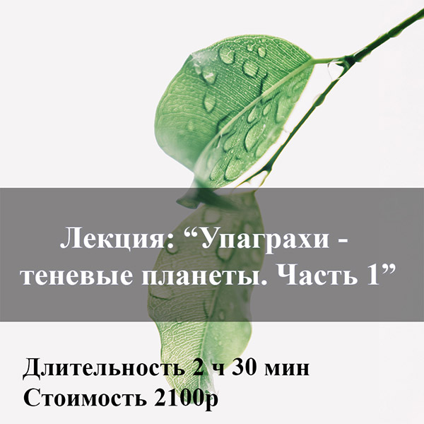 ЛЕКЦИЯ: «УПАГРАХИ – ТЕНЕВЫЕ ПЛАНЕТЫ. ЧАСТЬ 1»