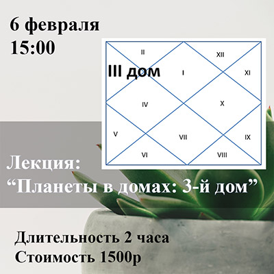Факультатив Планеты в домах: 3-й дом